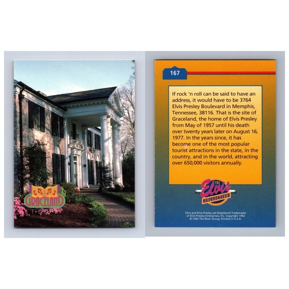 5ct The Elvis Collection and Graceland Tour Collector’s Cards - Picture 2 of 15